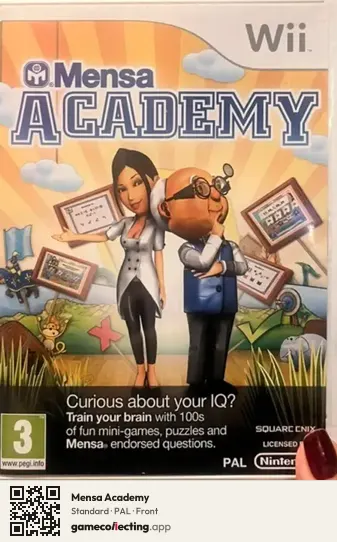Mensa Academy Nintendo Wii, PAL box front