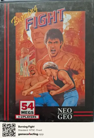 Burning Fight Neo Geo AES, NTSC box front