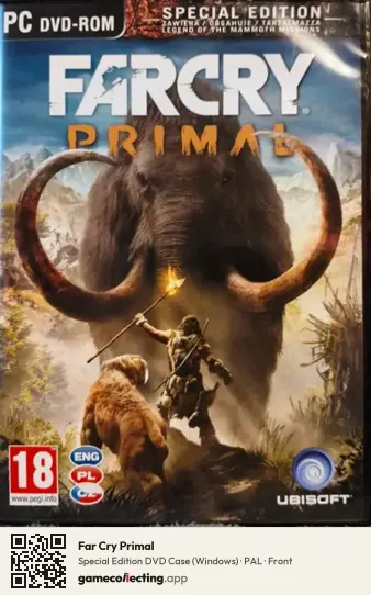 Far Cry Primal Computer, PAL box front