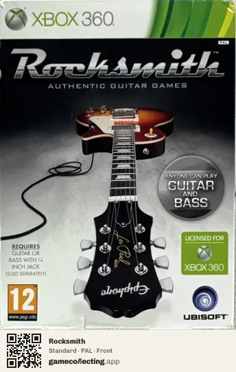 Rocksmith Xbox 360, PAL box front