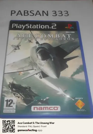 Ace Combat 5: The Unsung War PlayStation 2, Spain box front