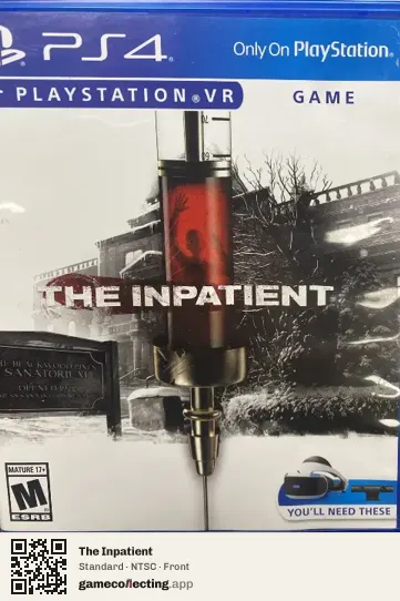 The Inpatient PlayStation 4, NTSC box front