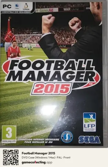 Football Manager 2015 Computer, PAL box front