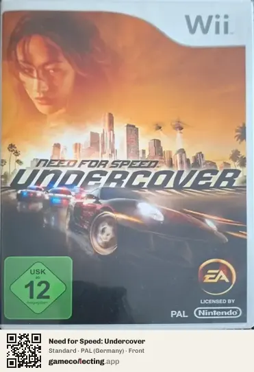 Need for Speed: Undercover Nintendo Wii, Germany box front