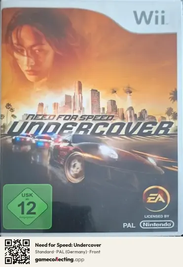 Need for Speed: Undercover Nintendo Wii, Germany box front