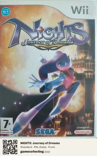 NiGHTS: Journey of Dreams Nintendo Wii, Italy box front