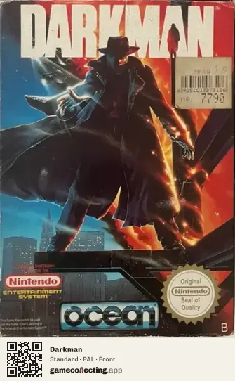 Darkman Nintendo Entertainment System, PAL box front