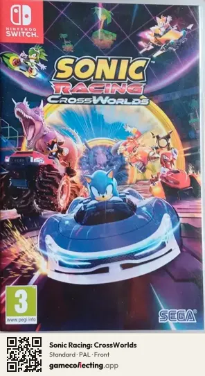 Sonic Racing: CrossWorlds Nintendo Switch, PAL box front