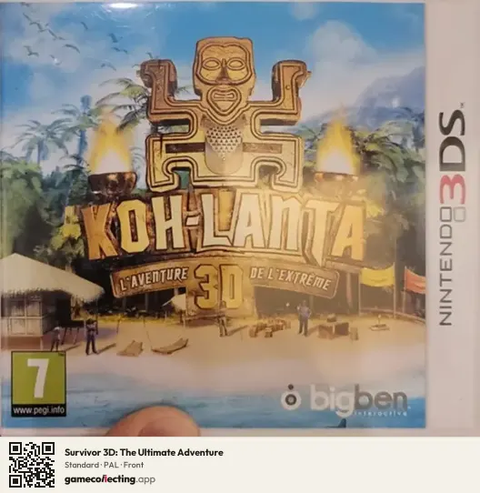 Survivor 3D: The Ultimate Adventure Nintendo 3DS, PAL box front
