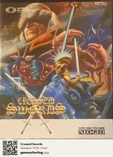 Crossed Swords Neo Geo AES, NTSC box front