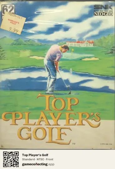 Top Player's Golf Neo Geo AES, NTSC box front