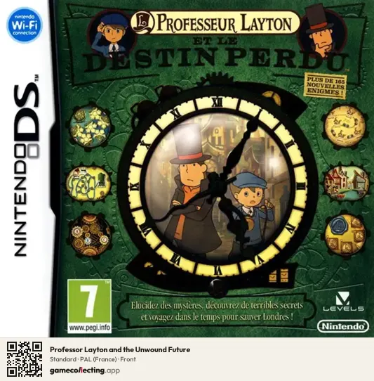 Professor Layton and the Unwound Future Nintendo DS, France box front