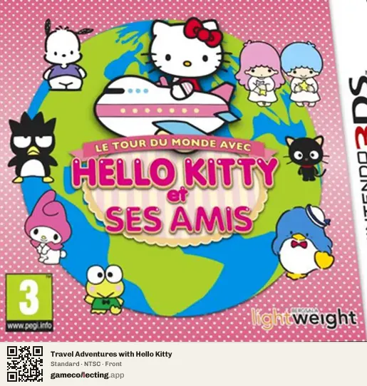 Travel Adventures with Hello Kitty Nintendo 3DS, NTSC box front