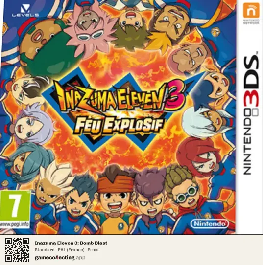 Inazuma Eleven 3: Bomb Blast Nintendo 3DS, France box front