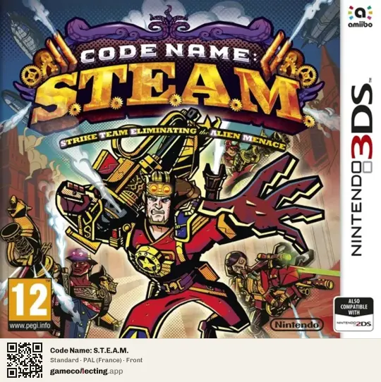 Code Name: S.T.E.A.M. Nintendo 3DS, France box front