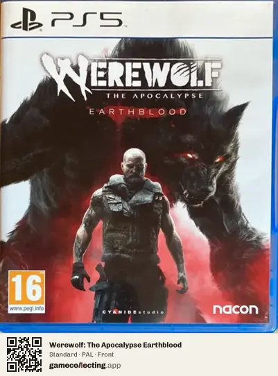 Werewolf: The Apocalypse Earthblood PlayStation 5, PAL box front