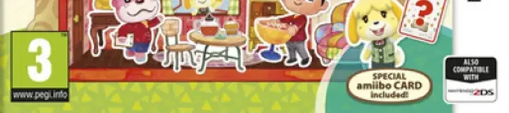 Animal Crossing: Happy Home Designer, the ESRB box on its front