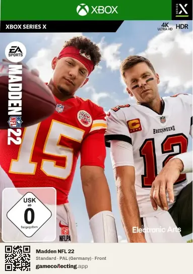 Madden NFL 22 Xbox Series X, Germany box front