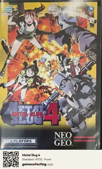 Metal Slug 4 Neo Geo AES, NTSC box front