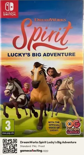 DreamWorks Spirit Lucky's Big Adventure Nintendo Switch, PAL box front