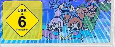 WarioWare: Get It Together!, the USK square on its front
