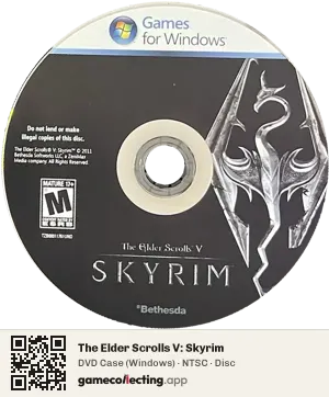 The Elder Scrolls V: Skyrim Computer, NTSC disc
