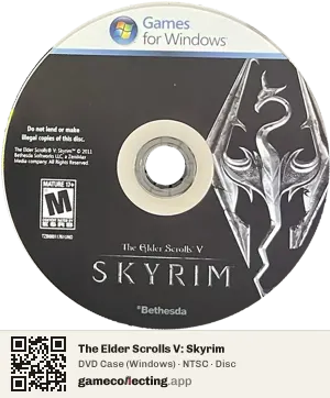 The Elder Scrolls V: Skyrim Computer, NTSC disc