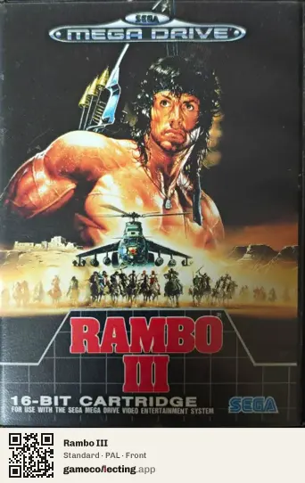 Rambo III Sega Mega Drive / Genesis, PAL box front