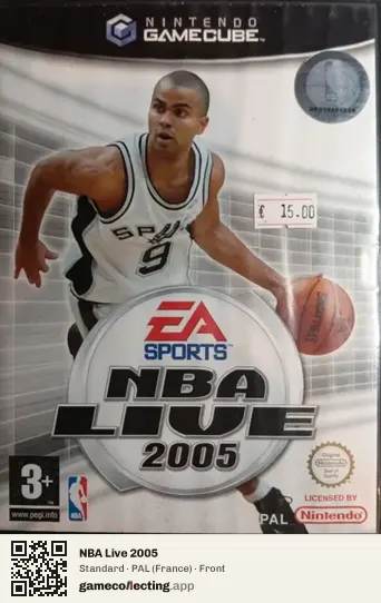 NBA Live 2005 Nintendo GameCube, France box front