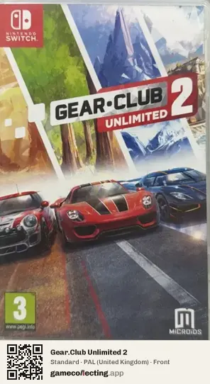 Gear.Club Unlimited 2 Nintendo Switch, United Kingdom box front