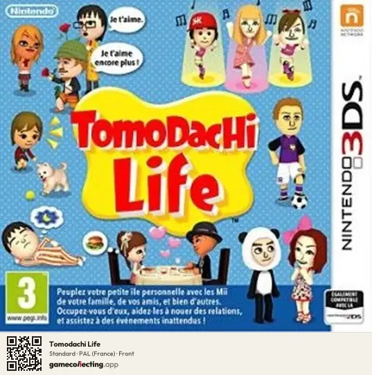 Tomodachi Life Nintendo 3DS, France box front