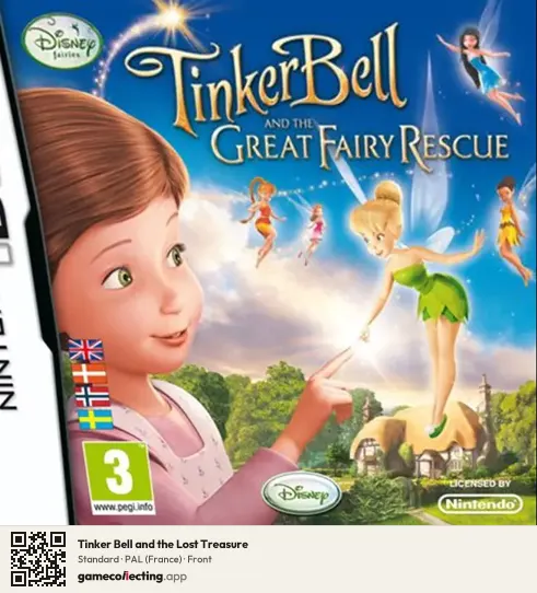 Tinker Bell and the Lost Treasure Nintendo DS, France box front
