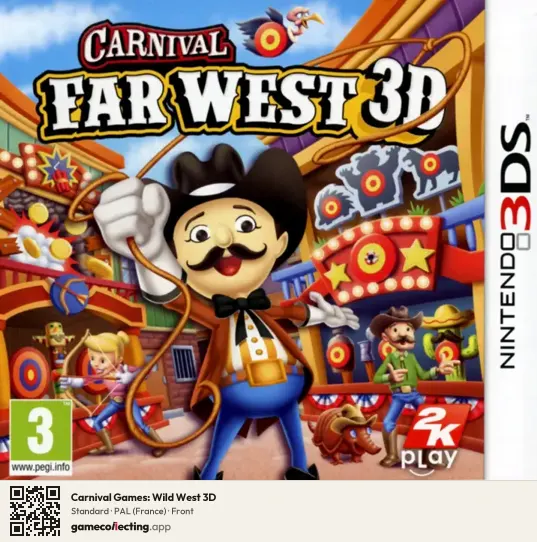 Carnival Games: Wild West 3D Nintendo 3DS, France box front