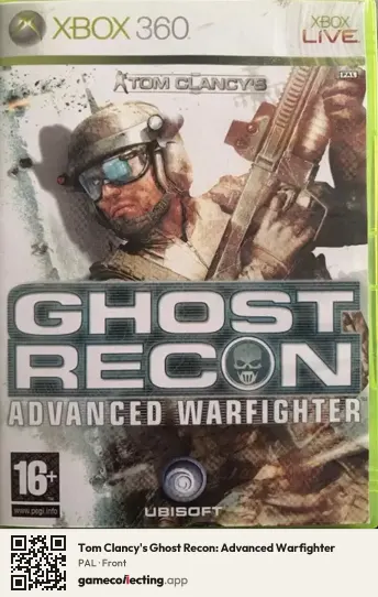Tom Clancy's Ghost Recon: Advanced Warfighter Xbox 360, PAL box front