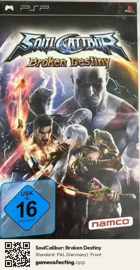 SoulCalibur: Broken Destiny PlayStation Portable, Germany box front