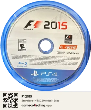 F1 2015 PlayStation 4, NTSC disc
