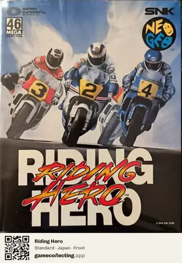 Riding Hero Neo Geo AES, Japan box front