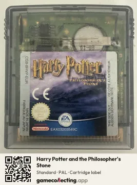 Harry Potter and the Philosopher's Stone Game Boy Color, PAL cartridge label
