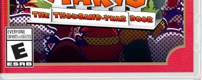 Paper Mario: The Thousand-Year Door, the ESRB box on its front