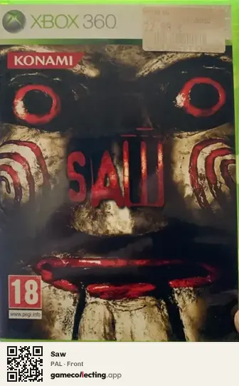 Saw Xbox 360, PAL box front