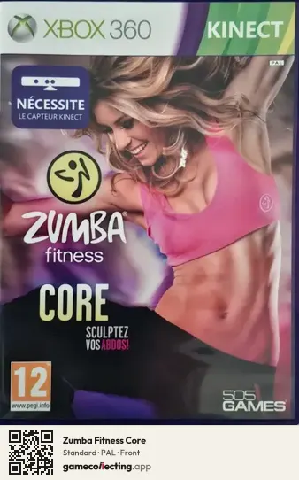 Zumba Fitness Core Xbox 360, PAL box front