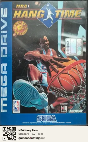 NBA Hang Time Sega Mega Drive / Genesis, PAL box front