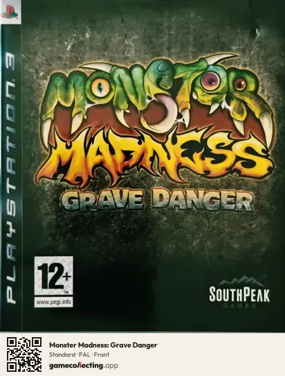 Monster Madness: Grave Danger PlayStation 3, PAL box front