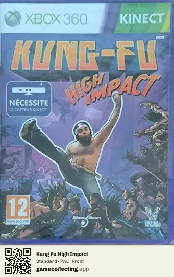 Kung Fu High Impact Xbox 360, PAL box front