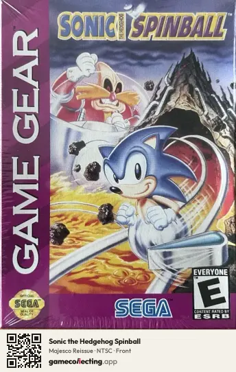 Sonic the Hedgehog Spinball Sega Game Gear, NTSC box front