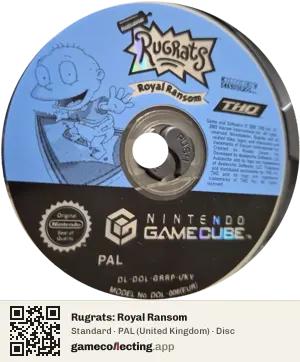 Rugrats: Royal Ransom Nintendo GameCube, PAL disc
