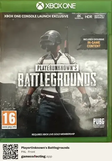 PlayerUnknown's Battlegrounds Xbox One, PAL box front