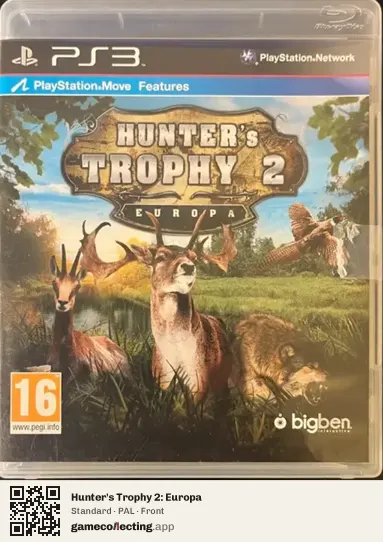 Hunter's Trophy 2: Europa PlayStation 3, PAL box front