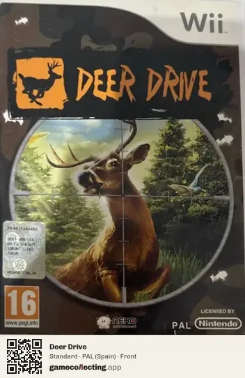 Deer Drive Nintendo Wii, Spain box front