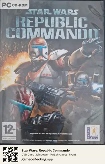 Star Wars: Republic Commando Computer, France box front